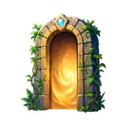 Sunlit exit portal